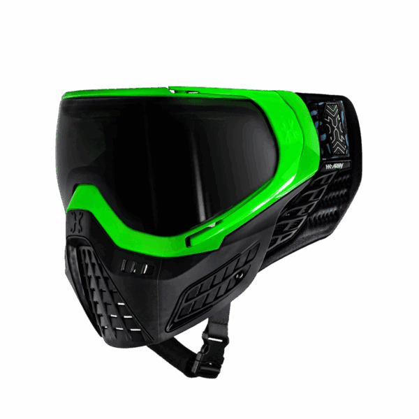 KLR Goggle Blackout Neon Green - New