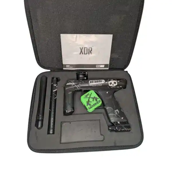 MacDev XDR,used paintball markers,electronic paintball gun,mechanical trigger frame,paintball gear Canada,certified pre-owned paintball equipment,infinity drive spool valve