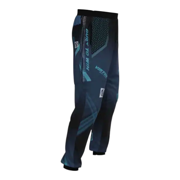 virtue breakout jogger, bullets cyan new