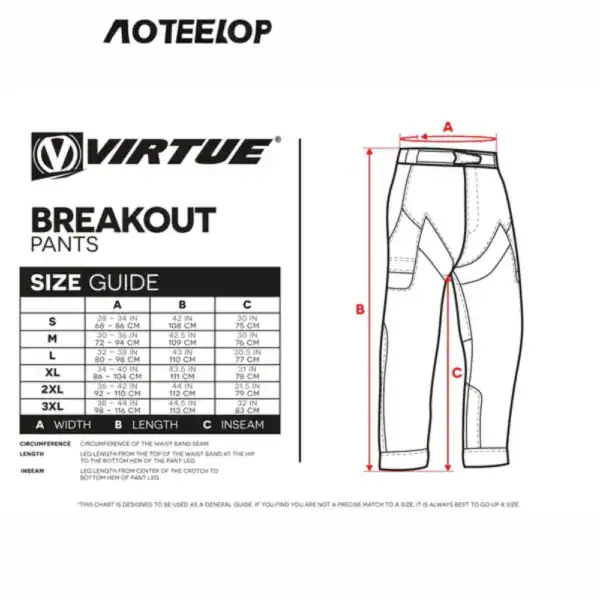 virtue breakout pants black new
