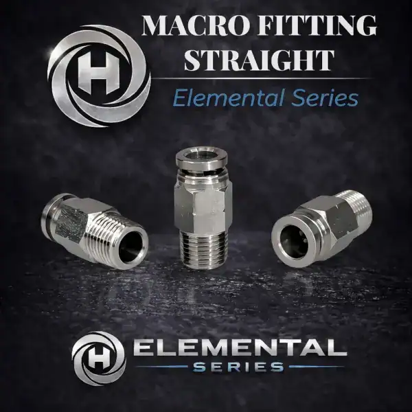 hardon straight macroline fitting silver