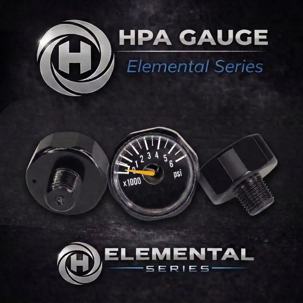 hadron 6000 psi tank gauge black