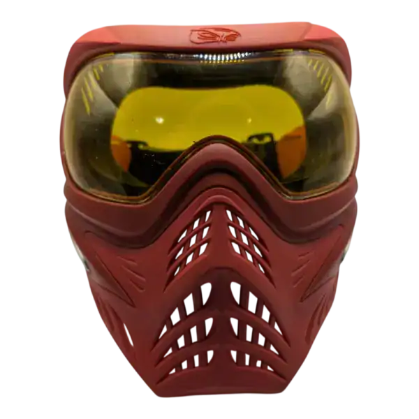v force paintball mask, red used
