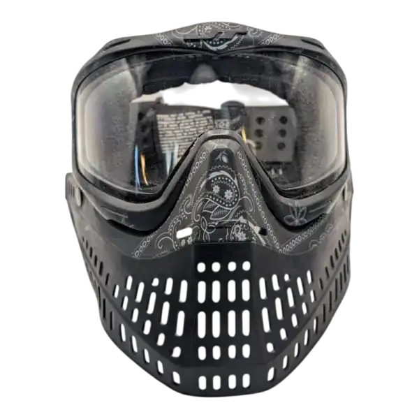 jt proflex paintball mask, bandana black used