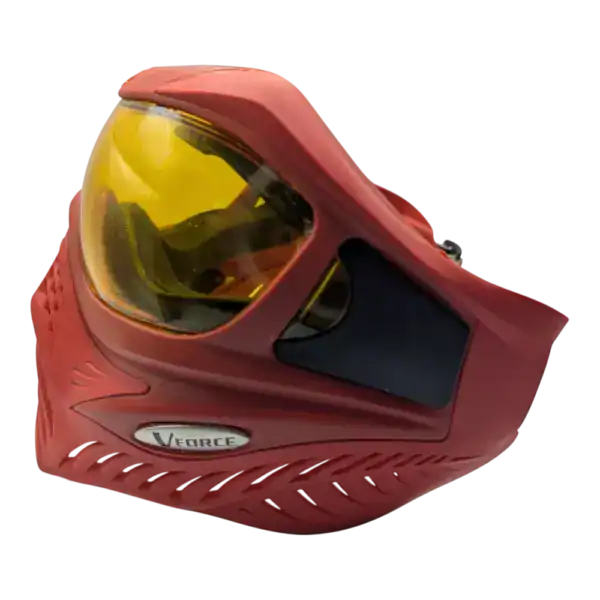 v force paintball mask, red used