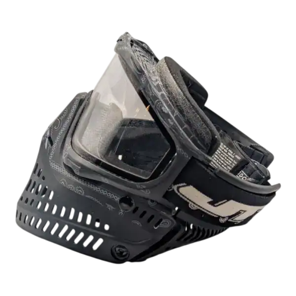 jt proflex paintball mask, bandana black used