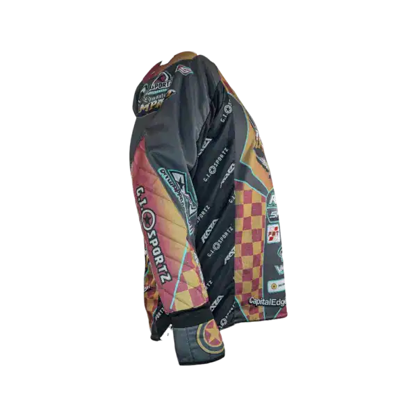 custom raza padded imperial jersey, impact checkered, l used