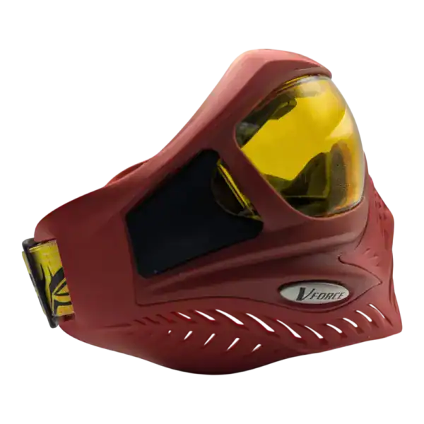 v force paintball mask, red used