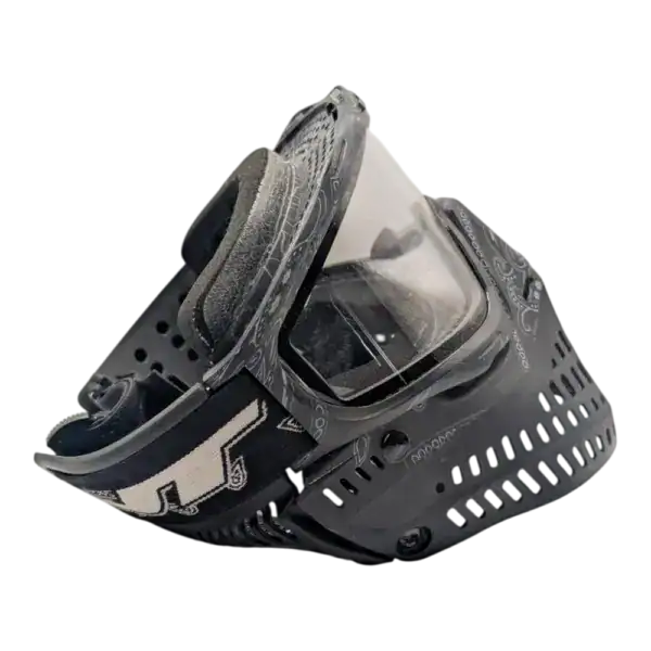 jt proflex paintball mask, bandana black used