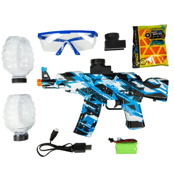 gelstrike apex ak rapid blaster, blue new