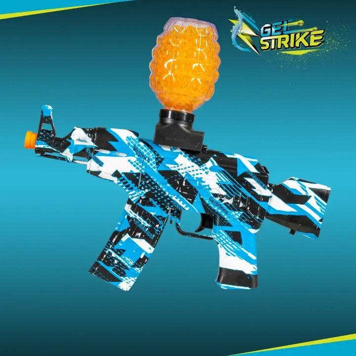 gelstrike apex ak rapid blaster, blue new