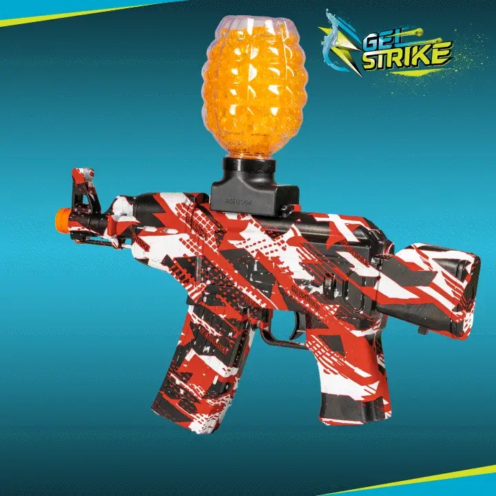 gelstrike apex ak rapid blaster, red new