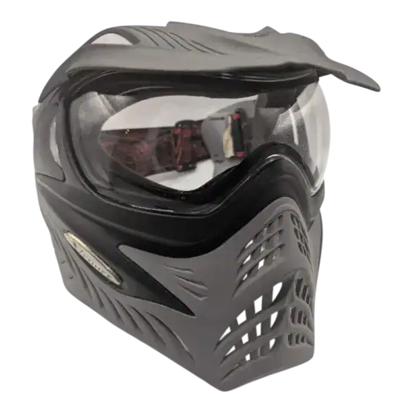 v force paintball mask, grey/black used