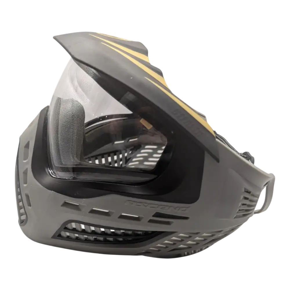 virtue ascend paintball mask grey/black used