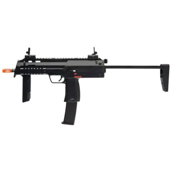 Elite Force Umarex H&K MP7 KWA Black gas blowback tactical paintball airsoft submachine gun.