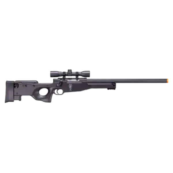 Elite Force Tundra Black bolt action spring tactical paintball airsoft sniper rifle.
