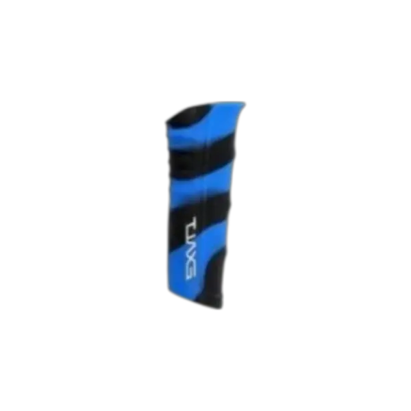 Exalt Shocker RSX Grip in black blue swirl for paintball marker vertical regulators.