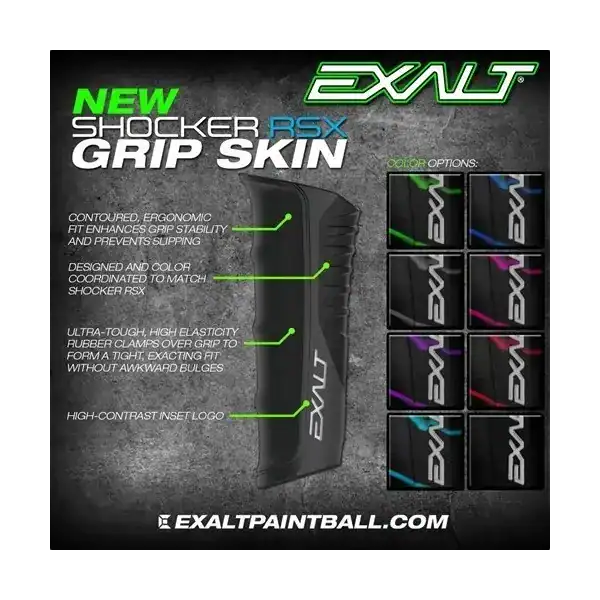 exalt shocker rsx grip | black purple swirl | new