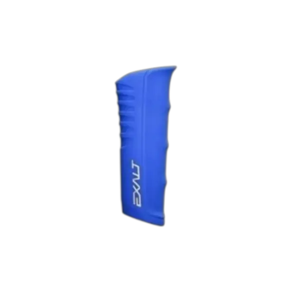 Exalt Shocker RSX Grip sleeve in blue for paintball marker vertical regulators.