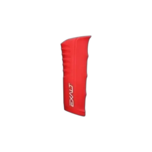 Exalt Shocker RSX Grip cover in red for paintball marker regulators.