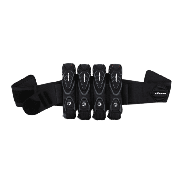 Dye Assault Pack 4+5 Black paintball pod pack harness.
