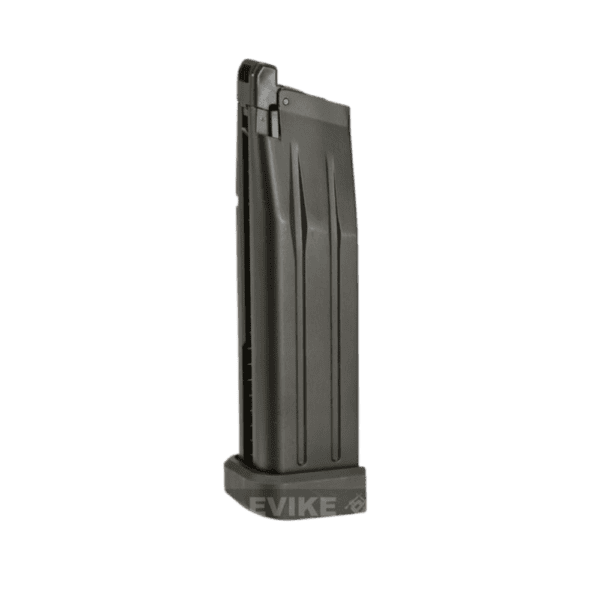 AW Custom Spec Spare Green Gas Magazine for HI-CAPA black pistol mag for tactical paintball cross-training.