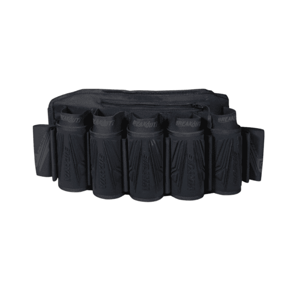 Breakout V2 Strapless Pack All Black 5+8 paintball pod harness.