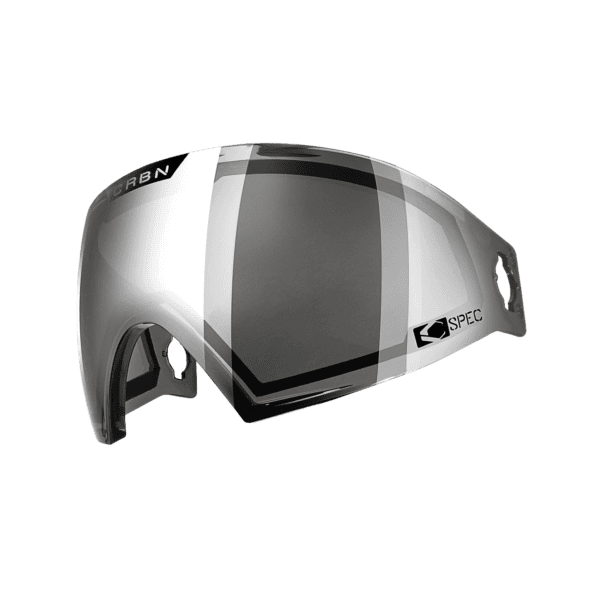 C SPEC Highlight Lens Grey Silver Mirror for a paintball goggle mask.