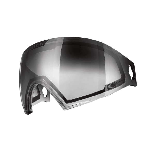 C SPEC Midlight Lens Clear Fade Silver Mirror for a paintball goggle mask.