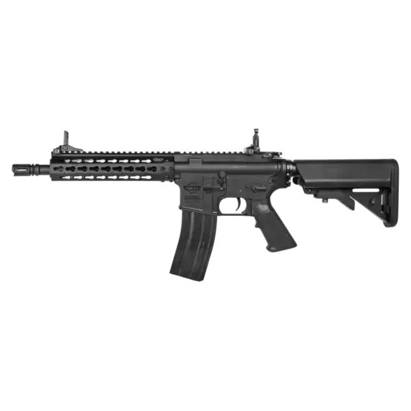 G&G CM15 KR-CQB 8.5 inch black electronic tactical rifle.