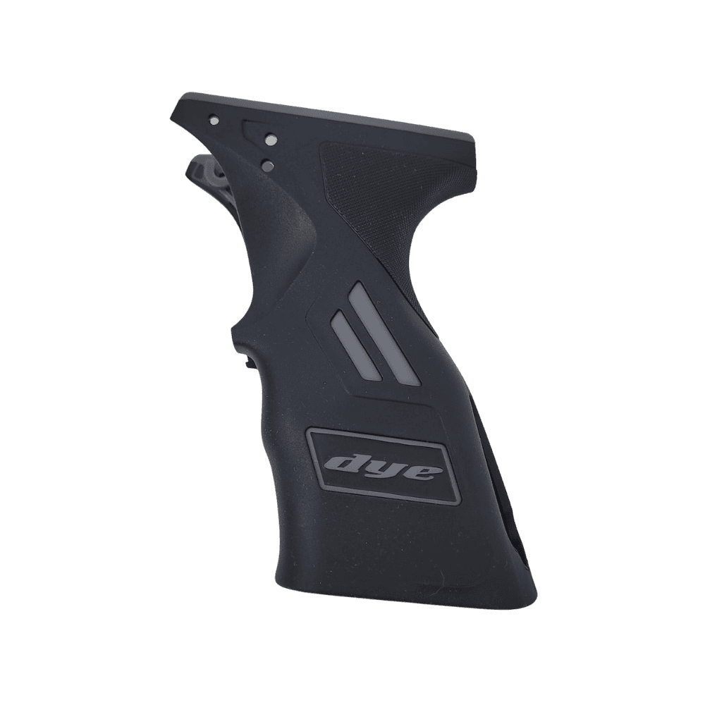 The official DYE DSR Sticky Grip in grey for paintball marker upgrades.