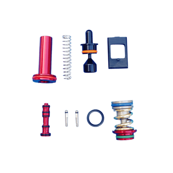 The official DYE DSR+ Ironmen Pro Kit featuring brand new replacement performance parts for paintball markers.