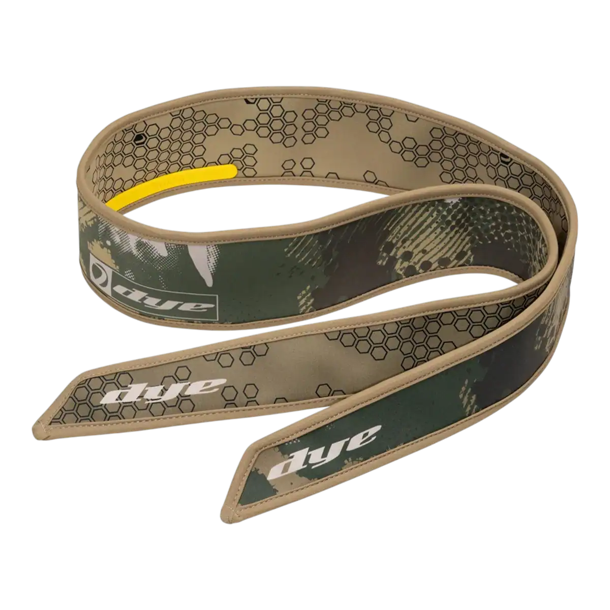 DYE x Halo Head Tie Dyecam paintball headband with signature camouflage pattern.