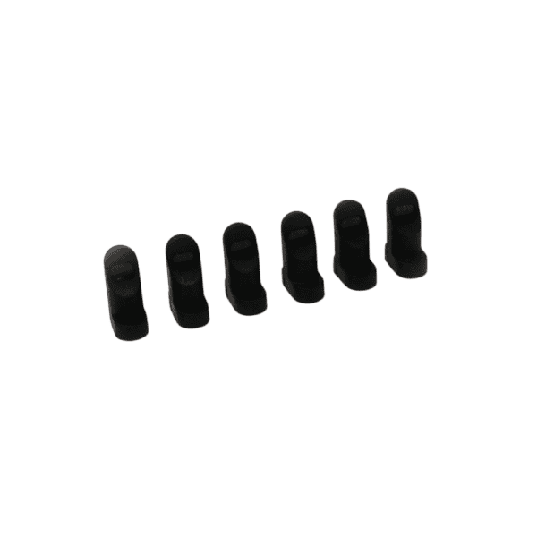 The official DYE MXR Eye Tower Rebuild Kit featuring brand new black replacement eye seals and IR guidepipes for paintball markers.