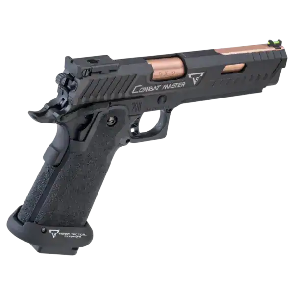 emg tti jw3 combat master gas blowback pistol | full auto custom island barrel version | new