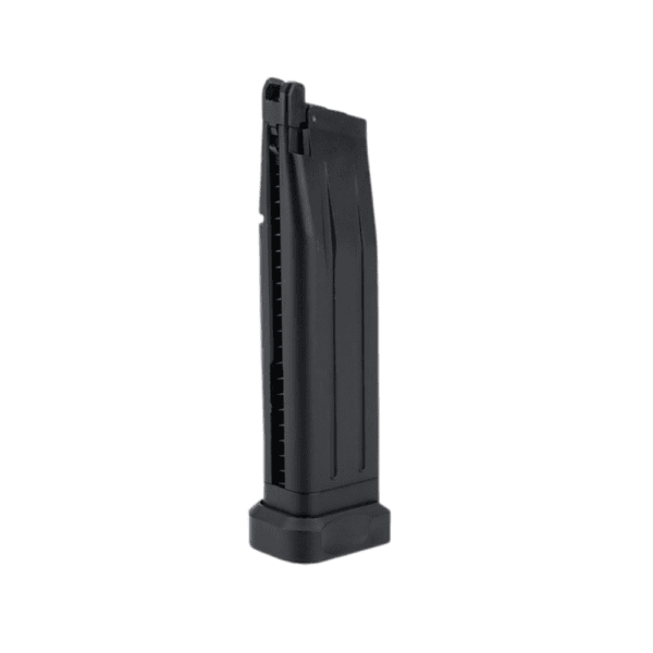 EMG Double Stack Spare Mag 2011 Hi Capa CO2 black pistol magazine for tactical paintball training.