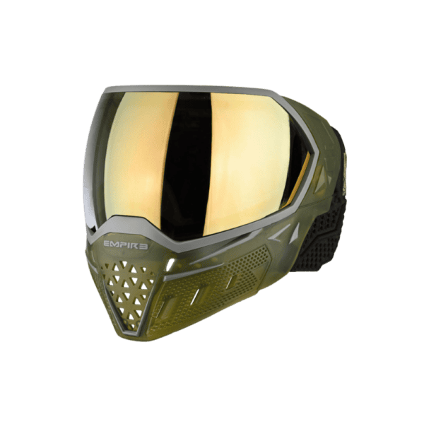 empire evs goggle | crystal clear olive ice | gold mirror lens | new