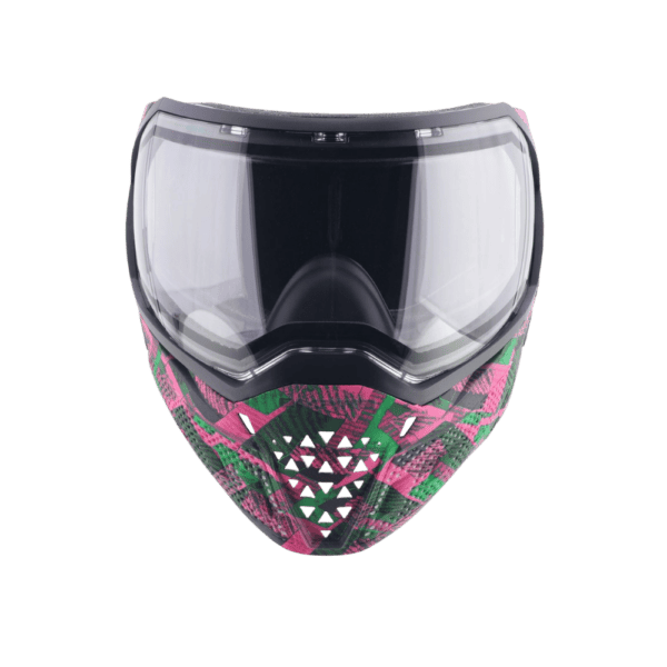 Empire EVS Goggle LE Geo Grunge paintball mask with a dual pane clear thermal lens and alternative Ninja lens.