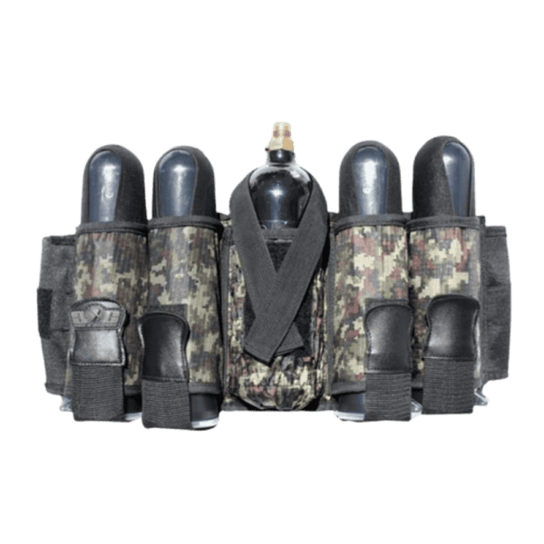 GXG 4+1 Vertical Pack Digi Camo paintball harness.