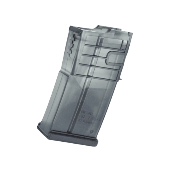 VFC H&K 417 500rd Hi Cap black magazine for tactical paintball cross-training.