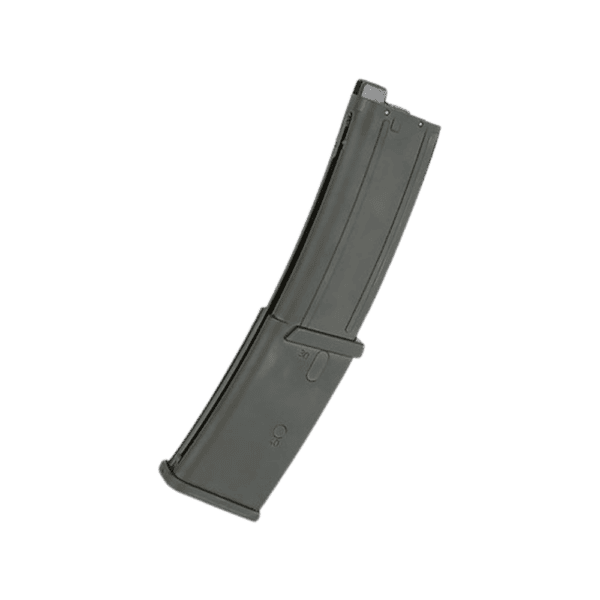 H&K MP7 Magazine 40 Round GBB black gas submachine gun magazine for tactical paintball training.