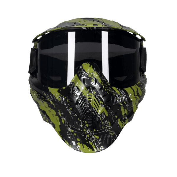 HK Army HSTL Goggle System mask in Fracture Black/Olive for paintball and airsoft protection.