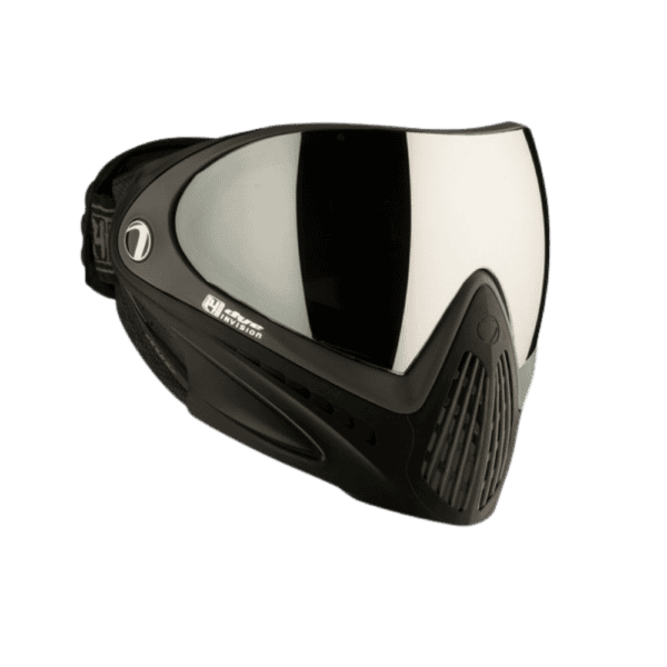 DYE brand i4 Pro Goggle paintball mask in Shadow Black/Grey with anti-fog thermal lens.