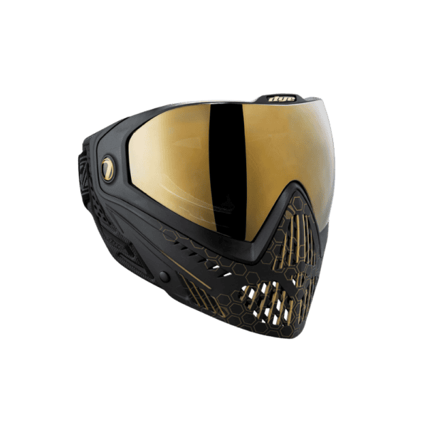 DYE i5 Goggle Hypercam camouflage thermal paintball mask profile view.