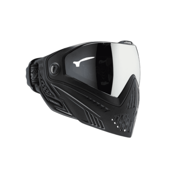 DYE i5 Goggle Onyx 2.0 thermal paintball mask profile view.