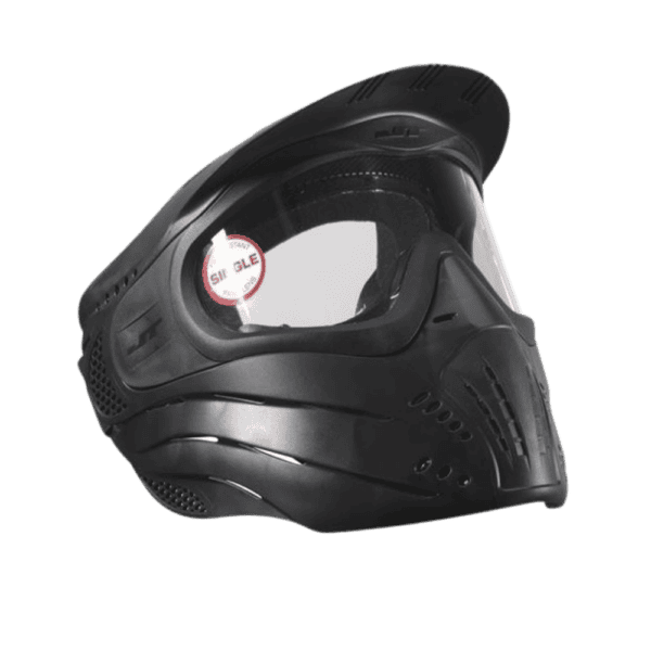 JT Paintball Premise Goggle System single lens mask in black.