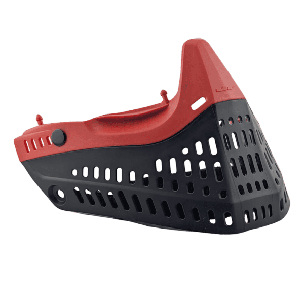 JT Proflex Nose and Skirt in Liquid Garnet for paintball mask customization.