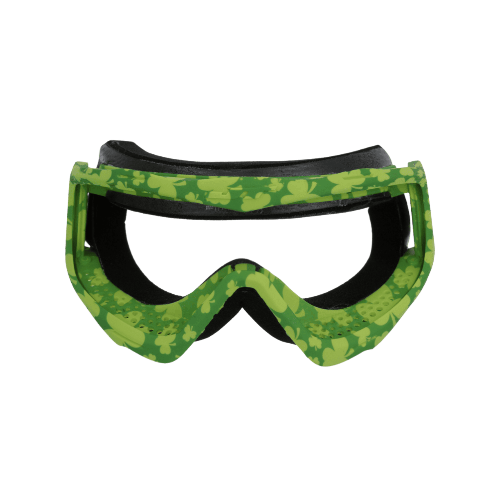 JT Proflex SE Frame in St. Patrick Clover for JT paintball mask customization.