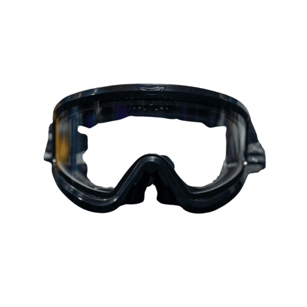 JT Proflex QLS Complete Frame Kit paintball mask parts in black with a clear thermal lens.