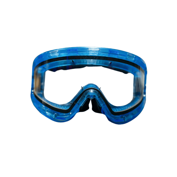 JT Proflex QLS Complete Frame Kit paintball mask parts in Ice Aquamarine with clear lens.